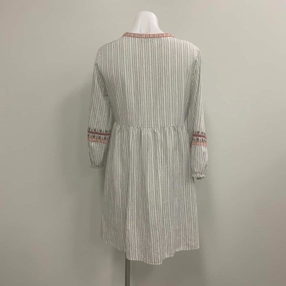 ZARA TRF Collection White Boho Smock Dress NWOT - Picture 9 of 11